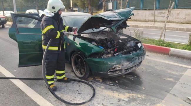 Siirt'te dehşet anları: Kazaya karışan araçlardan biri alev aldı