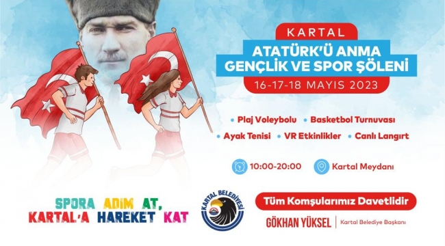 19 Mayıs'ın 104. Yılında Kartal'da Coşkulu Kutlama