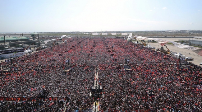 Cumhurbaşkanı Erdoğan "Büyük İstanbul Mitingi"ne katılım oranını açıkladı