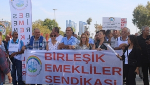 Birleşik Emekliler Sendikasının basın açıklaması