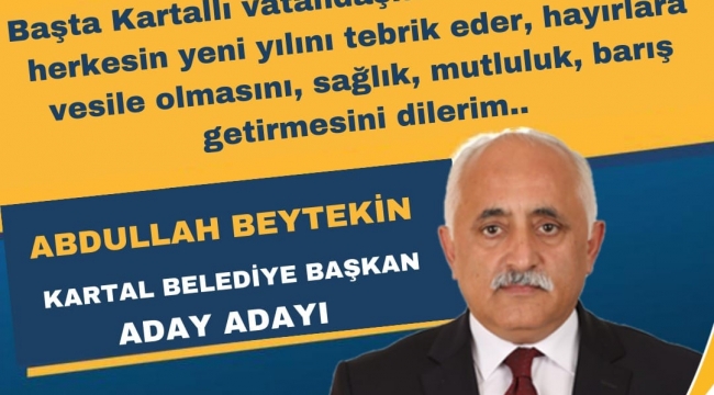 ABDULLAH BEYTEKİN "DAHA GÜZEL YARINLAR İÇİN EL ELE VERELİM"