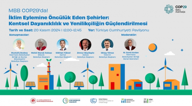 Başkan Gökhan Yüksel, COP29'da Konuşmacı Olarak Yer Alacak