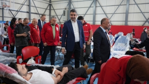 Başkan Gökhan Yüksel'den Kan Bağışına Destek